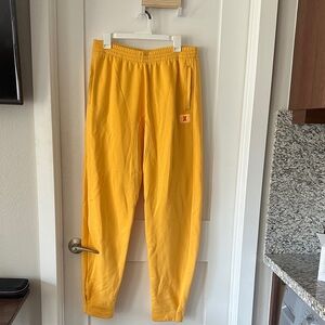 Savage X Fenty Yellow Sweatpants with Logo Patch